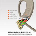 LDNIO LC212C 2m USB-C to USB-C Cable PD 65W Fast Charging Braided Data Cable for Laptop Tablet Phone