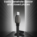 LDNIO LC212C 2m USB-C to USB-C Cable PD 65W Fast Charging Braided Data Cable for Laptop Tablet Phone