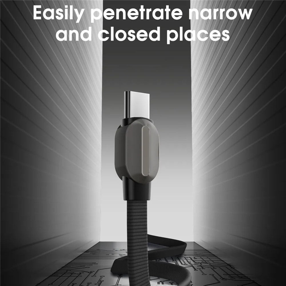 LDNIO LC212C 2m USB-C to USB-C Cable PD 65W Fast Charging Braided Data Cable for Laptop Tablet Phone