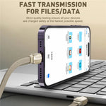 LDNIO LC212i 2m USB-C to iP (5-14) Cable PD 30W Fast Charging Briaded Data Cord for iPhone 8-14 iPad
