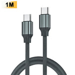 LDNIO LC441C 1m USB-C til USB-C Kabel 65W PD Hurtigopladning Flettet Datakabel til iPhone 15-serien