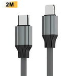 LDNIO LC442i 2m Type-C to Lightning Cable 30W PD Fast Charging Braided Data Cable for iPhone iPad