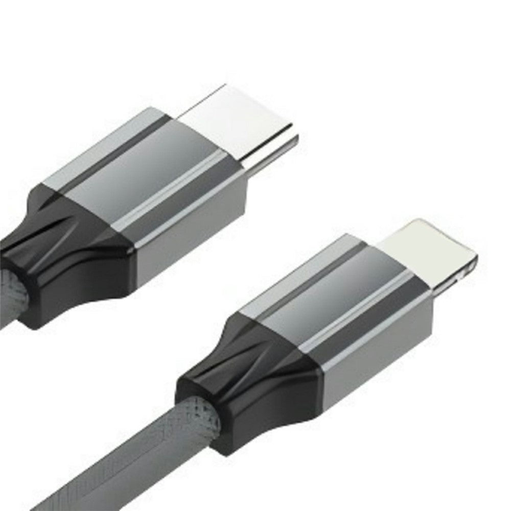LDNIO LC442i 2m Type-C to Lightning Cable 30W PD Fast Charging Braided Data Cable for iPhone iPad