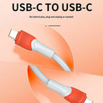 LDNIO LC602C 2m 100W Super Fast Charging Cable Type-C to Type-C Braided Data Cable for Phones Laptops