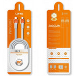 LDNIO LC602C 2m 100W Super Fast Charging Cable Type-C to Type-C Braided Data Cable for Phones Laptops