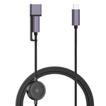 CWAP3-100W 3-i-1 PD 100W hurtigopladningskabel USB-C til USB-C-ledning kompatibel med MagSafe 3 / iWatch