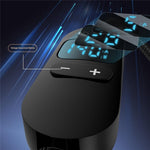 K595-9 1,5 m Type-C til DC strømkabel med 8 adaptere, 140W ladekabel med digitalt display