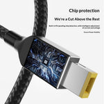 K003-135W 2m Type-C to  Square Connector 135W PD Trick-Charging Cable with Built-in Spoofing Chip for Legion Laptop