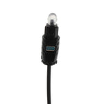 1.5m 2.2mm OD Digital Audio Optical Fiber Toslink Cable Low-Loss Core Gold-Plated Ferrule for Digital Audio Equipment
