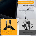 K0168 1.8m Type-C to DC Magnetic Charging Cable PD 100W Fast Charge Nylon Braided for Laptop