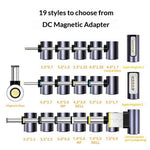 K0165 Type-C Han til DC Magnetisk Adapter 100W PD Hurtigopladning Strømadapter i Aluminiumslegering til Bærbar Computer
