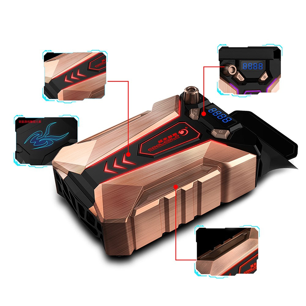 COOLCOLD Ice Magic 7 Laptop Cooler 5V LED Fan Laptop Stand Notebook Holder Desk Computer Cooling Fan
