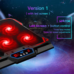 COOLCOLD Touch Control Laptop Kølebase med 6 Blæsere Notebook Kølestander