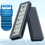 SHUOLE SL-TN26-P M.2 Smart Display SSD Enclosure USB 3.2 Type-C 5Gbps Aluminum Alloy Hard Drive Case for PC Laptop