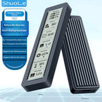 SHUOLE SL-TP26-P M.2 NVMe SSD-kabinett med smart skärm USB3.2 Gen2 10 Gbps hårddiskfodral för 2230/2242/2260/2280