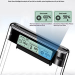 SHUOLE SL-U25TY31-P-B 2.5 inch External Hard Drive Enclosure with Smart Display USB3.2 5Gbps Type-C Mobile Storage Case for Desktop Laptop