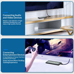 SHUOLE SL-TNP18-P M2 NVMe SATA SSD Enclosure 10Gbps USB3.2 Gen2 with LCD Display Aluminum Alloy Hard Drive Case for Mobile / PC / TV