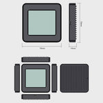 SHUOLE SL-TP19-P M.2 NVMe Enclosure with Smart LCD Display USB 3.2 Gen2 Type-C Hard Drive Case for Laptop Desktop Phone