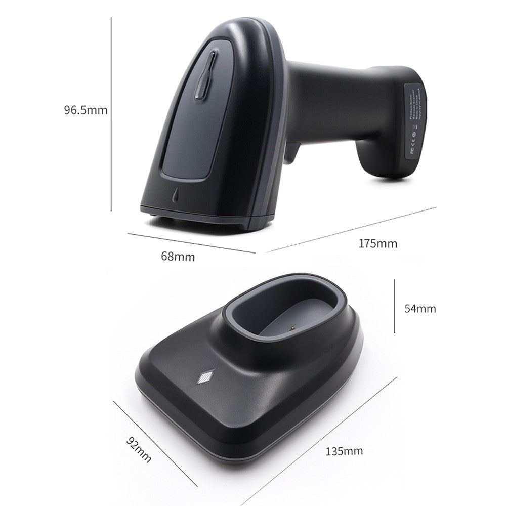 WHS23-M 2.4G Wireless Barcode QR Code Scanner Handheld Bar Code Reader