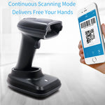 WHS23-M 2.4G Wireless Barcode QR Code Scanner Handheld Bar Code Reader