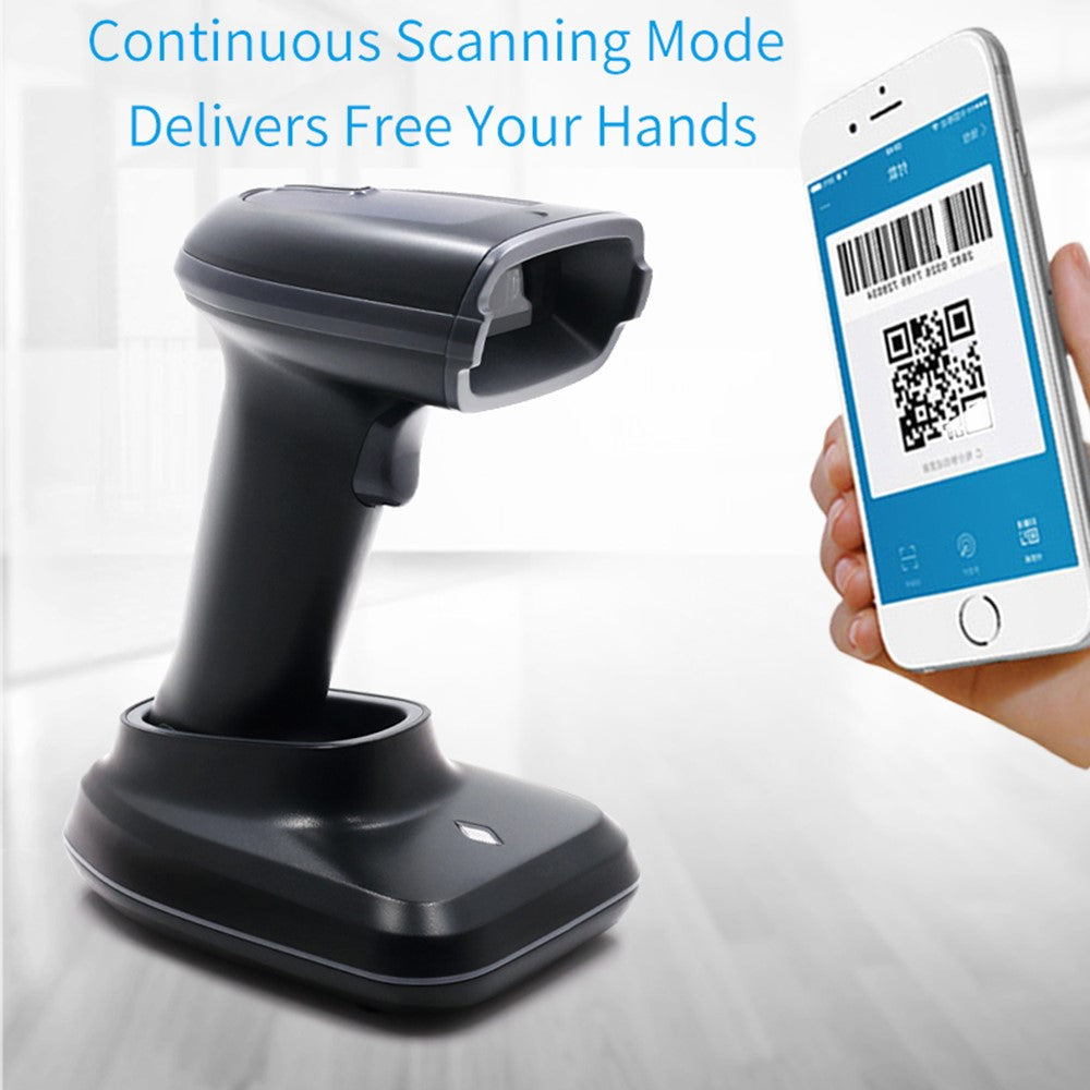 WHS23-M 2.4G Wireless Barcode QR Code Scanner Handheld Bar Code Reader