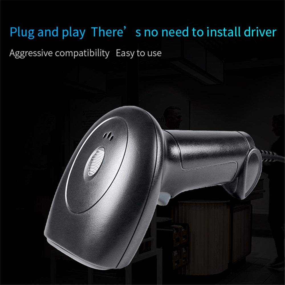 HS22 1D / 2D Barcode Scanner Plug and Play Handheld Bar Code Reader Scanning Tool