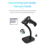 WHS22 Bluetooth-compatible 2.4G Wireless Barcode QR Code Scanner Handheld Bar Code Reader