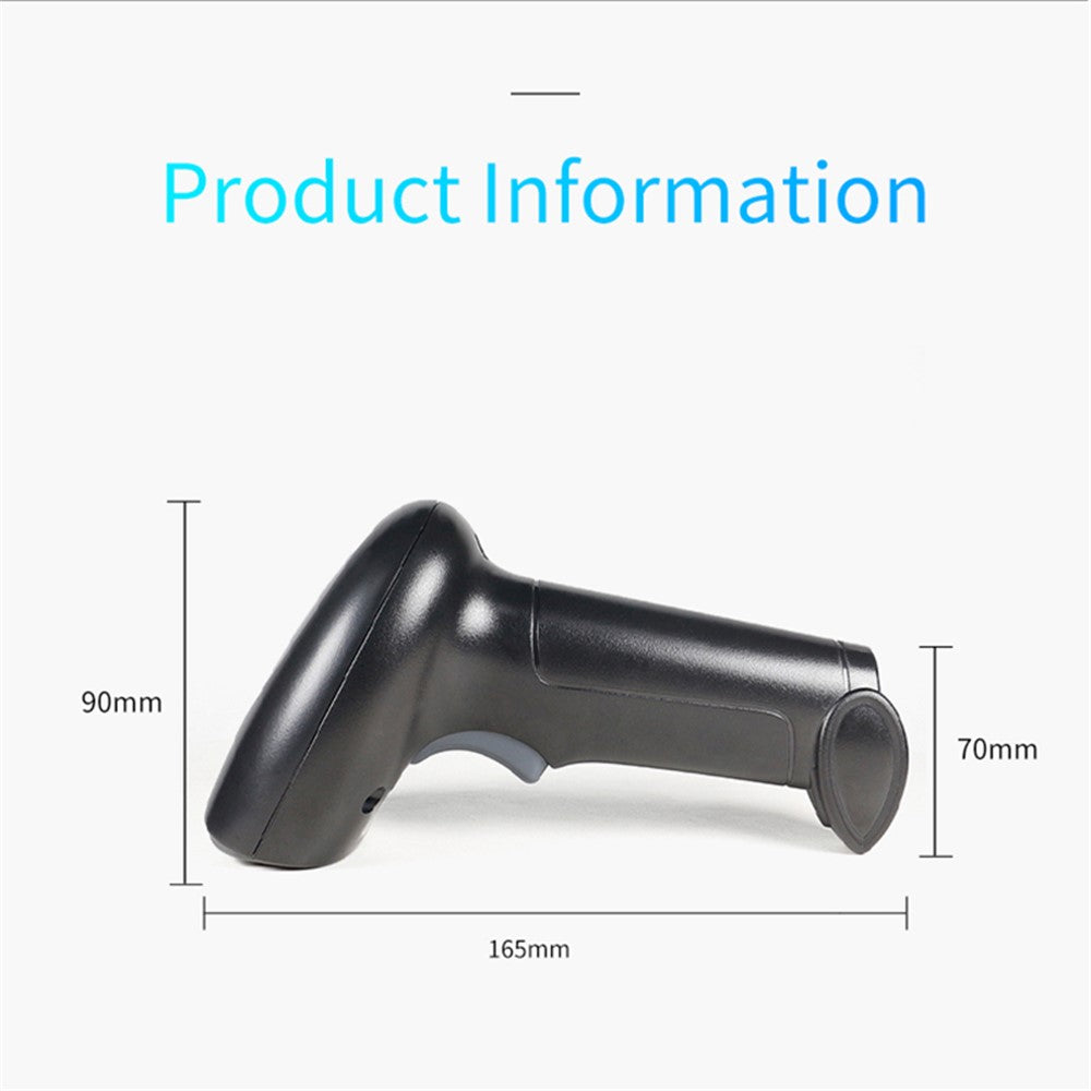 WHS22 Bluetooth-compatible 2.4G Wireless Barcode QR Code Scanner Handheld Bar Code Reader