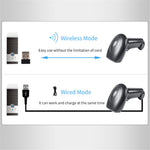 WHS22 Bluetooth-compatible 2.4G Wireless Barcode QR Code Scanner Handheld Bar Code Reader