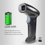 WHS22 Bluetooth-compatible 2.4G Wireless Barcode QR Code Scanner Handheld Bar Code Reader