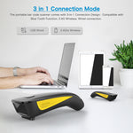 NETUM C750 Wireless Barcode Scanner 2.4G/Bluetooth-compatible/USB Wired 3 Modes 1D 2D QR Code Reader