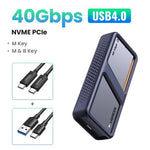 UGREEN CM642-15976 USB 4.0 SSD Enclosure Case 40Gbps M.2 NVMe Hard Disk Case with Turbofan for Mac Windows