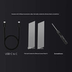 THERMALRIGHT HR-EB105 C M.2 NVMe SSD Enclosure USB 3.2 Gen2 Type-C Cable Aluminum Alloy CNC 8TB External Hard Drive Case