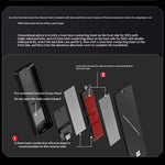 THERMALRIGHT HR-EB105 C M.2 NVMe SSD Enclosure USB 3.2 Gen2 Type-C Cable Aluminum Alloy CNC 8TB External Hard Drive Case
