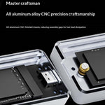 THERMALRIGHT HR-EB105 AC M.2 NVMe SSD Enclosure with USB-A to USB-C Cable Aluminum USB3.2 Gen2 Type-C Cable 10Gbps External Hard Drive Case