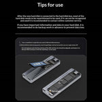 THERMALRIGHT HR-EB105 AC M.2 NVMe SSD Enclosure with USB-A to USB-C Cable Aluminum USB3.2 Gen2 Type-C Cable 10Gbps External Hard Drive Case
