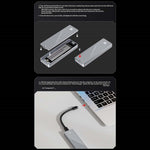 THERMALRIGHT HR-EB105 AC M.2 NVMe SSD Enclosure with USB-A to USB-C Cable Aluminum USB3.2 Gen2 Type-C Cable 10Gbps External Hard Drive Case