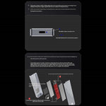 THERMALRIGHT HR-EB105 AC M.2 NVMe SSD Enclosure with USB-A to USB-C Cable Aluminum USB3.2 Gen2 Type-C Cable 10Gbps External Hard Drive Case