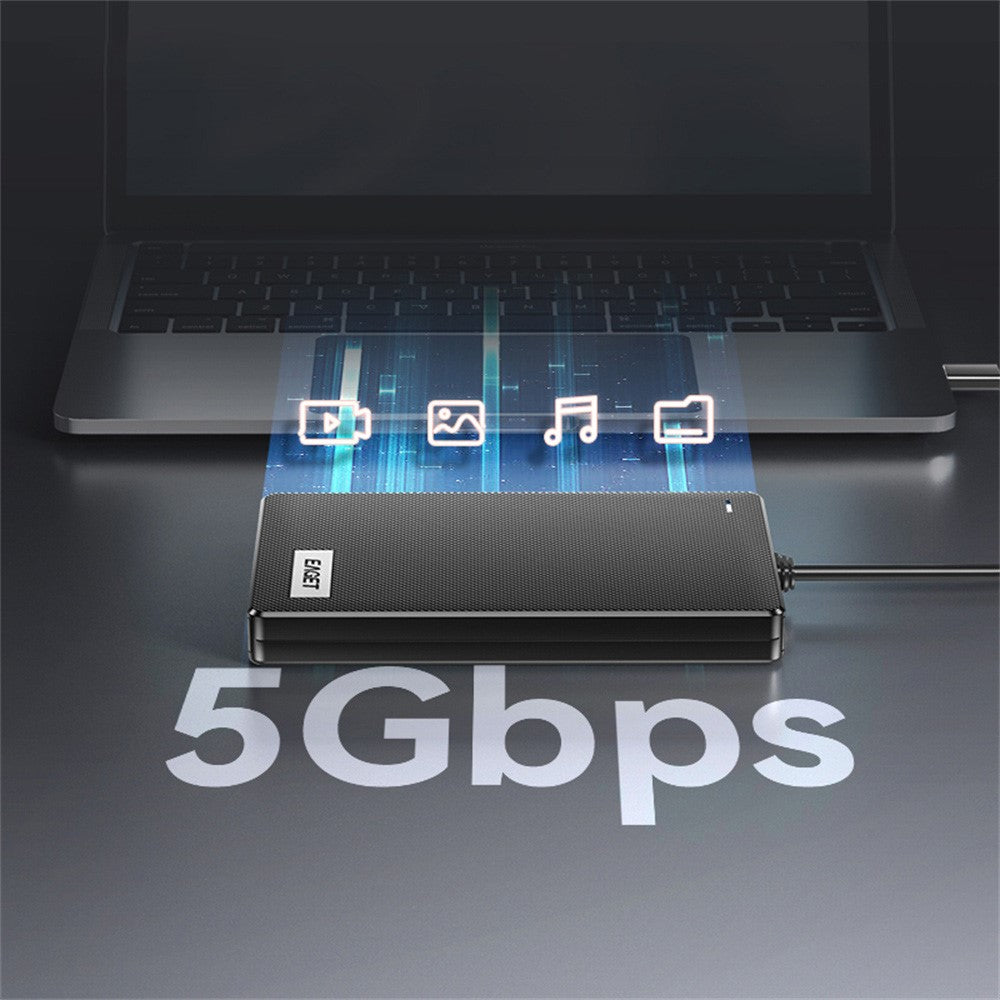 EAGET CE10 2.5 Inch HDD Enclosure USB3.0 SATA External Hard Drive Case with USB-A Cable