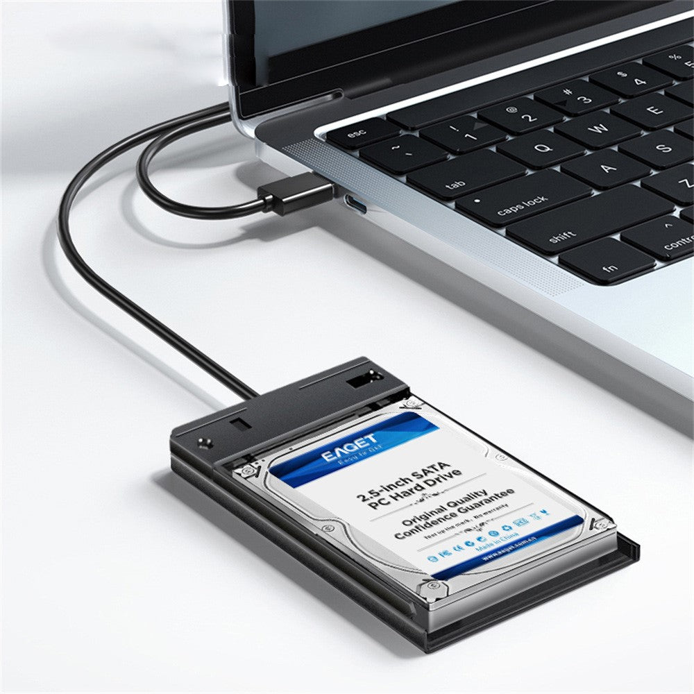 EAGET CE10 2.5 Inch HDD Enclosure USB3.0 SATA External Hard Drive Case with USB-A Cable
