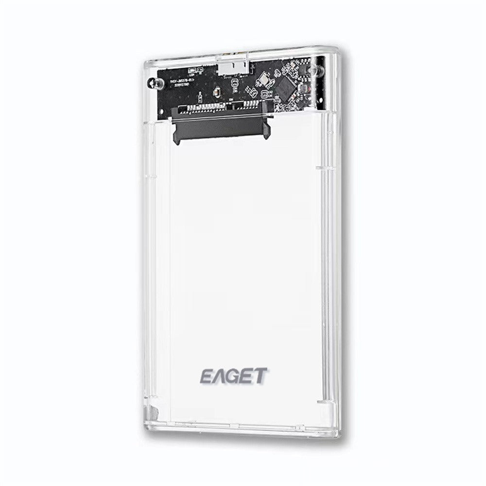 EAGET E10 2.5 Inch SSD HDD Enclosure SATA to USB 3.0 Transparent Tool-Free Installation Hard Drive Enclosure