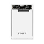 EAGET E10 2.5 Inch SSD HDD Enclosure SATA to USB 3.0 Transparent Tool-Free Installation Hard Drive Enclosure
