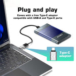 EAGET E16 2.5 Inch Portable External Hard Drive Enclosure USB 3.0 Type-C SATA SSD HDD Hard Drive Case