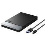 EAGET E51 2.5 Inch External Hard Drive Enclosure Type-C to USB-A Cable Tool-Free 5Gbps SSD & HDD Hard Drive Case