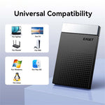 EAGET E51 2.5 Inch External Hard Drive Enclosure Type-C to USB-A Cable Tool-Free 5Gbps SSD & HDD Hard Drive Case