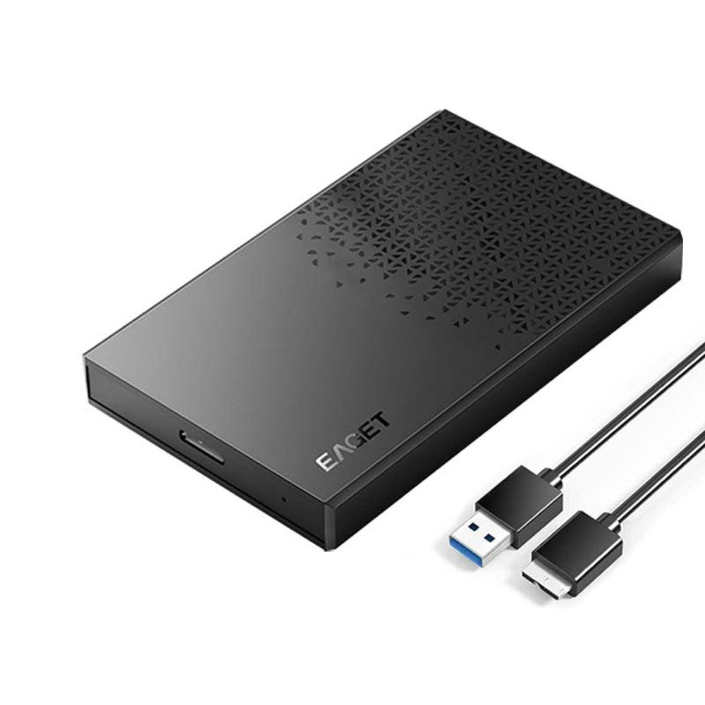EAGET E60 2.5 Inch External Hard Drive Enclosure 6TB Micro-B to USB-A Cable 5Gbps Portable Hard Drive Case for SSD HDD
