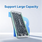 EAGET SE160N M.2 NVMe SSD Hard Drive Case Transparent RGB USB 3.2 Gen2 10Gbps Hard Drive Enclosure