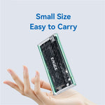 EAGET SE160N M.2 NVMe SSD Hard Drive Case Transparent RGB USB 3.2 Gen2 10Gbps Hard Drive Enclosure
