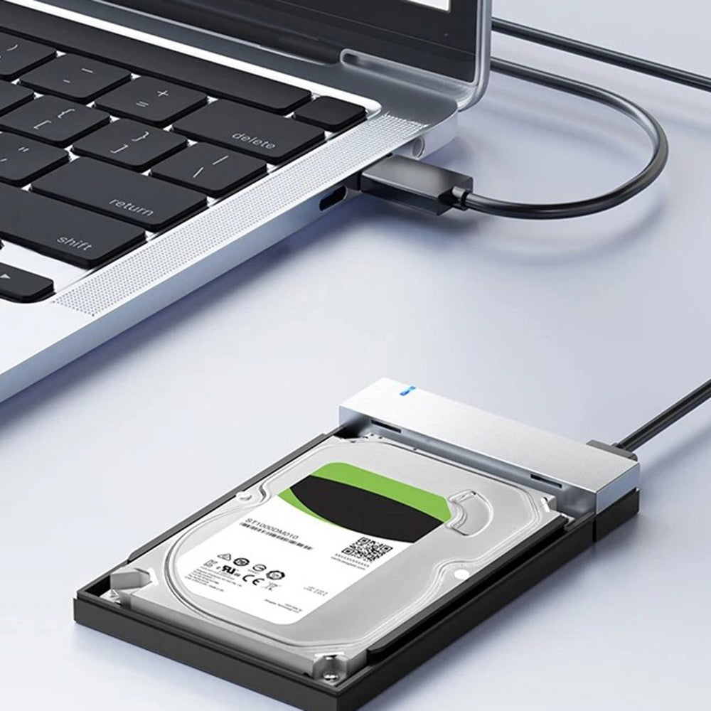 EAGET CE50 2.5 Inch USB3.0 Hard Drive Enclosure with Built-in USB-A Cable 5Gbps SSD HDD External Hard Drive Case
