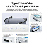 EAGET SE630D M.2 NVMe SATA Dual Protocol SSD Kabinet Understøtter maks. 8TB 10Gbps Type-C Eksternt SSD Kabinet